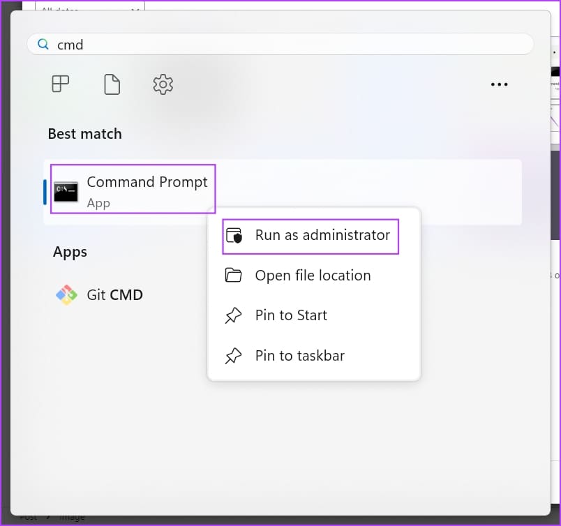 Run-CMD-as-Admin-1 كيفية تمكين النقرة الواحدة في Windows 11 والإصدارات الأقدم