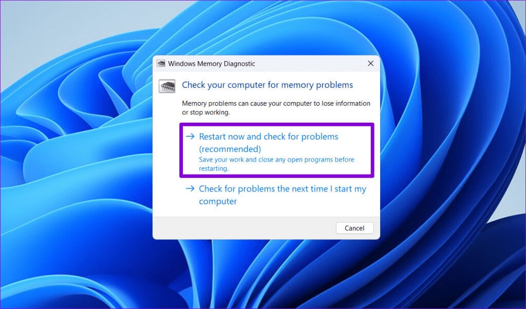 Run-Windows-Memory-Diagnostic-Tool-1024x602-1 أفضل 6 إصلاحات لخطأ DirectX "تعذر تخصيص ذاكرة كافية" على Windows
