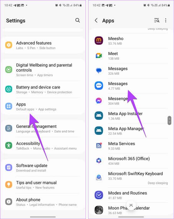 Samsung-Messages-app-settings-768x968-1 5 طرق لإعادة ضبط إعدادات الرسائل على هواتف Samsung Galaxy