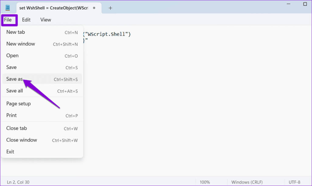 Save-Notepad-File-2-1024x611-1 4 طرق لتمكين أو تعطيل Num Lock عند بدء تشغيل Windows