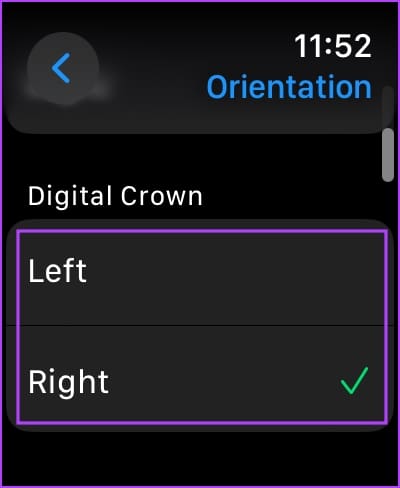 Select-Crown كيفية تغيير الاتجاه على Apple Watch