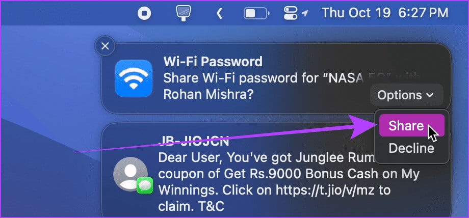 Share-Wifi-Password-from-Mac-to-iPhone 3 طرق لمشاركة كلمات مرور Wi-Fi من Mac إلى iPhone والعكس