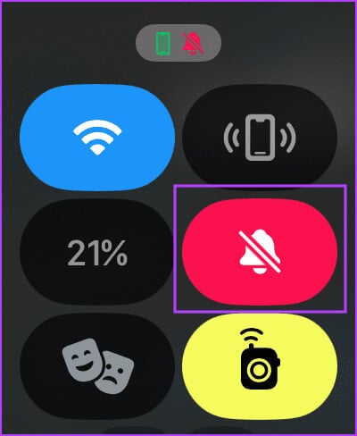 Silent-Mode-in-Control-Centre كيفية ضبط مستوى الصوت على Apple Watch