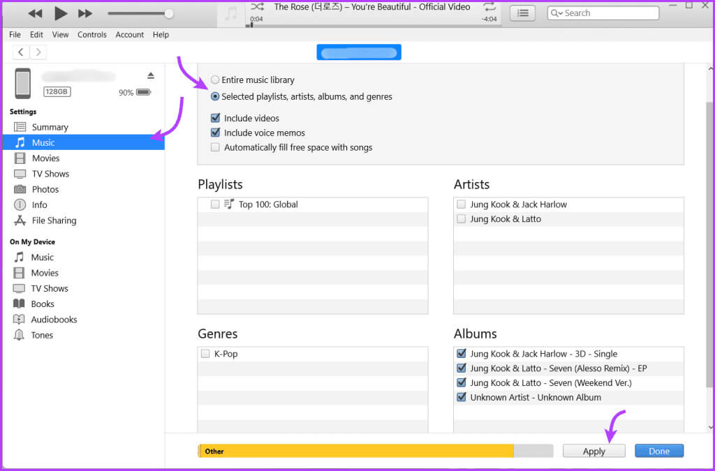 Sync-Music-From-iTunes-to-iPhone-2-1024x675-1 كيفية نقل الموسيقى من الكمبيوتر إلى iPhone باستخدام أو بدون iTunes