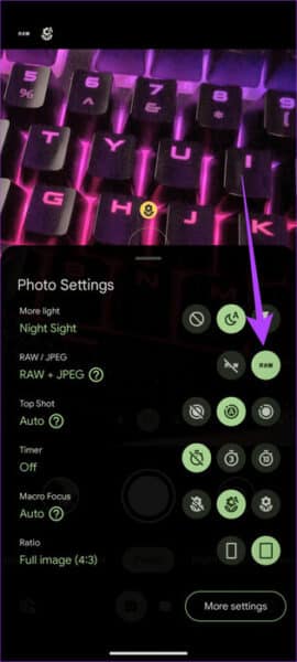 Take-RAW-Images-Pixel-8-2-Pixel-8-and-Pixel-8-Pro-Camera-Tips-and-Tricks-461x1024-1-e1701465832996 8 أفضل النصائح والحيل لكاميرا Google Pixel 8 و8 Pro