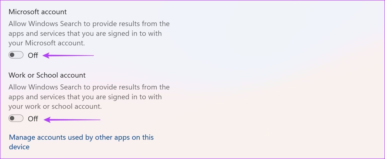Turn-off-Toggles-for-Cloud-Search-1536x637-1 5 طرق لإزالة Bing من Windows 11