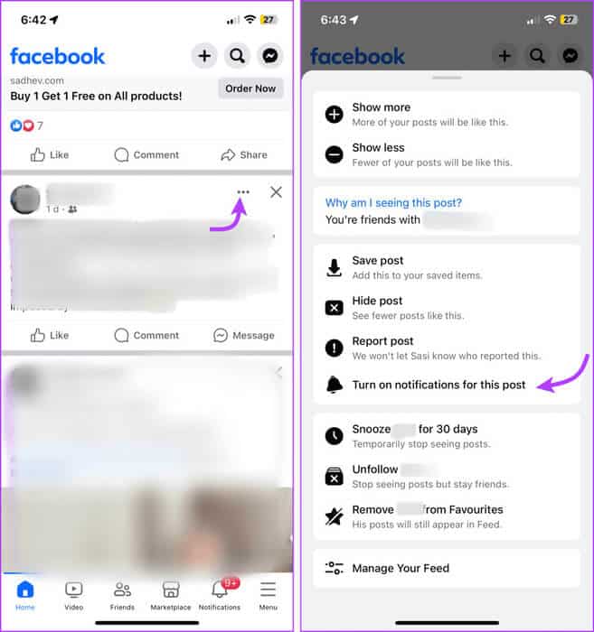 Turn-on-Notifications-for-a-Particular-Post-961x1024-1 كيفية الحصول على إشعارات عندما ينشر شخص ما على Facebook