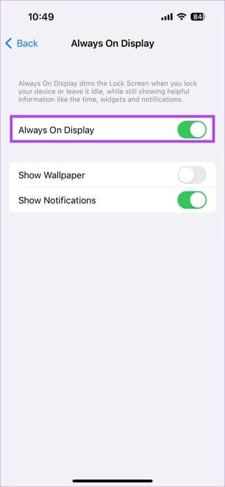 Turn-toggle-off 9 طرق لإصلاح اختفاء الخلفية على iPhone