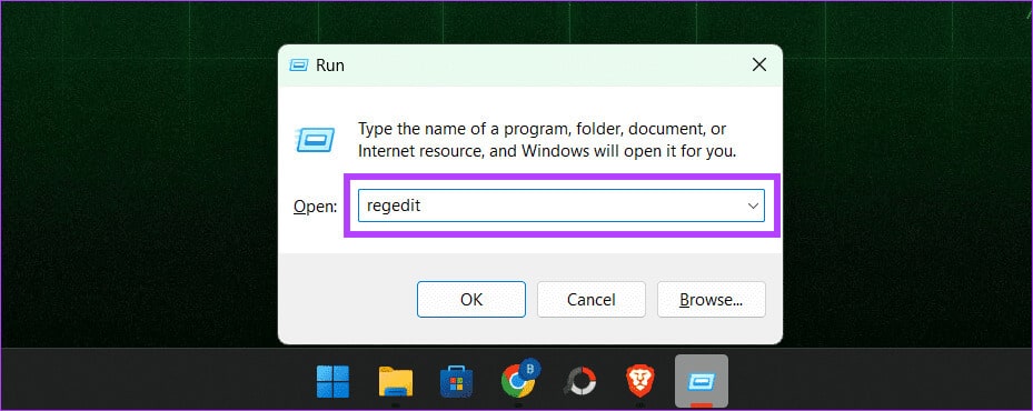 Type-regedit-in-the-Run-box-and-press-Enter 11 طريقة لإصلاح عدم عمل برنامج جدولة المهام على Windows