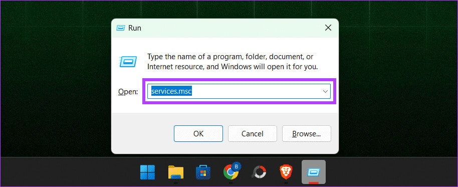 Type-services.msc-in-the-Run-box-and-press-Enter 11 طريقة لإصلاح عدم عمل برنامج جدولة المهام على Windows