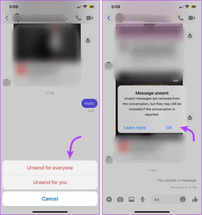 Unsend-a-Message-From-the-Messenger-Mobile-App-2-961x1024-1 كيفية حذف الرسائل القديمة على Facebook Messenger من كلا الجانبين