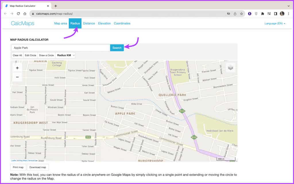Use-CalcMaps-to-Draw-Multiple-Circles-on-a-Map-1-1024x642-1 كيفية رسم نصف قطر على Google Maps