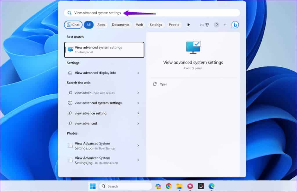 View-Advanced-System-Settings-on-Windows-1024x662-1 أفضل 6 إصلاحات لخطأ DirectX "تعذر تخصيص ذاكرة كافية" على Windows