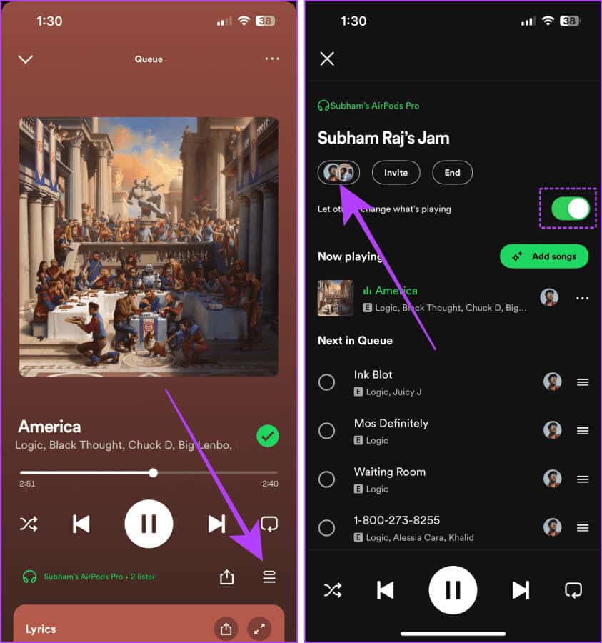 View-Jam-Members-on-Spotify كيفية بدء جلسة Spotify Jam مع الأصدقاء