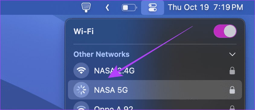 Wifi-Settings-Control-Centre-Mac 3 طرق لمشاركة كلمات مرور Wi-Fi من Mac إلى iPhone والعكس