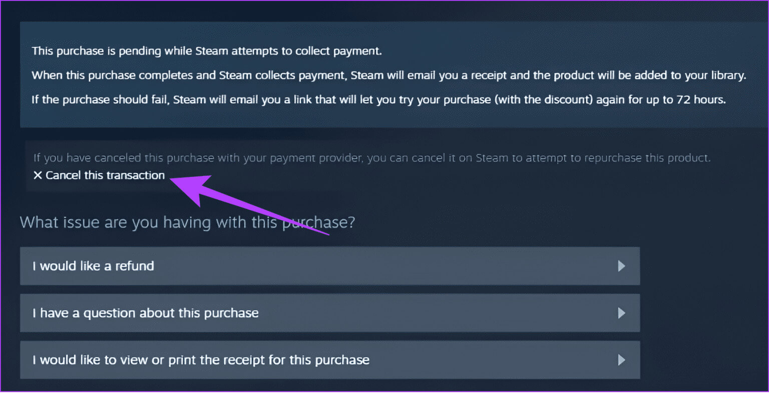 كيفية إصلاح خطأ الشراء (المعاملة) المعلق على Steam - %categories