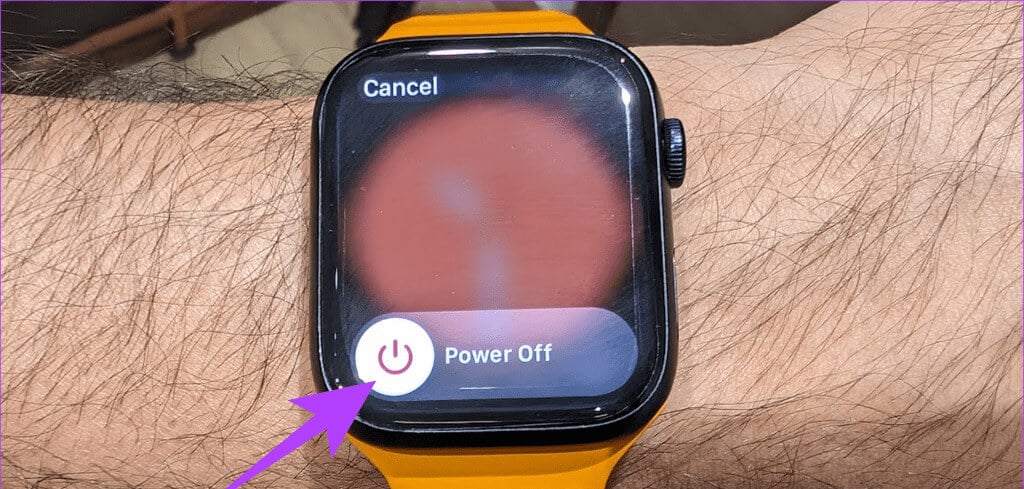 drag-the-Power-Off-slider-to-the-right-side-1024x576-1 6 طرق لإصلاح عدم عمل إيماءة النقر المزدوج على Apple Watch