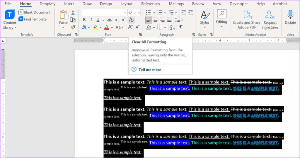 3 أفضل الطرق لمسح كافة تنسيقات النص في Microsoft Word - %categories