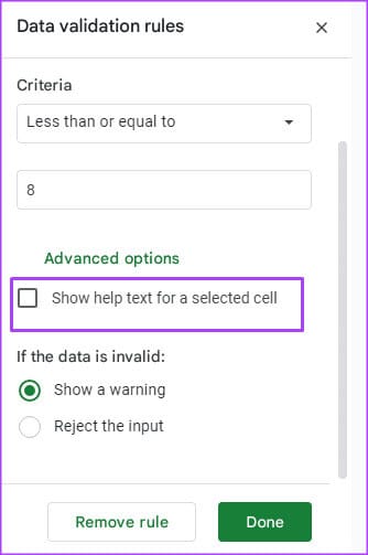 how-to-use-data-validation-in-google-sheets-13 كيفية استخدام التحقق من صحة البيانات في Google Sheets