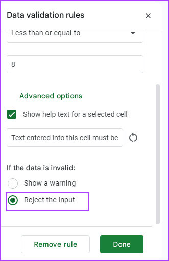 how-to-use-data-validation-in-google-sheets-16 كيفية استخدام التحقق من صحة البيانات في Google Sheets