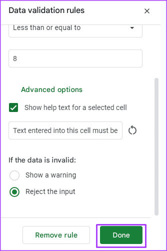 كيفية استخدام التحقق من صحة البيانات في Google Sheets - %categories