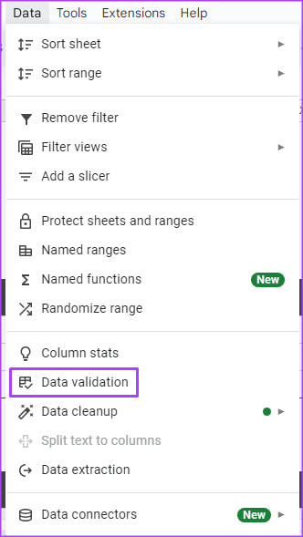 كيفية استخدام التحقق من صحة البيانات في Google Sheets - %categories