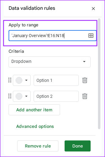how-to-use-data-validation-in-google-sheets-6 كيفية استخدام التحقق من صحة البيانات في Google Sheets