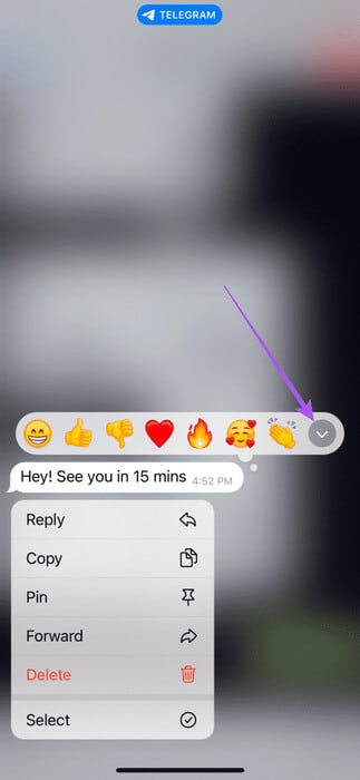 more-emoji-reactions-telegram-app-mobile-473x1024-1 كيفية استخدام تفاعلات الرسائل في Telegram على الهاتف المحمول وسطح المكتب