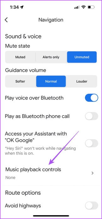 music-playback-controls-google-maps-iphone-475x1024-1 أفضل 8 إصلاحات لعدم عمل Apple Music في Google Maps على iPhone