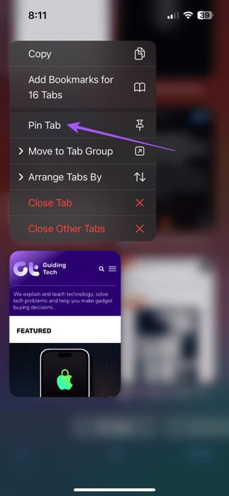 pin-tab-in-safari-on-iphone-473x1024-1 كيفية تثبيت علامات التبويب في Safari على iPhone وiPad وMac