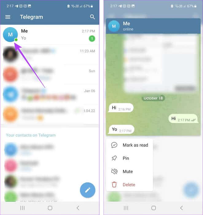 read-message-Snoop-and-Look ما هي إيصالات قراءة Telegram وهل يمكنك إيقاف تشغيلها؟