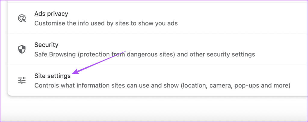 site-settings-chrome-browser-1024x407-1 أفضل 7 إصلاحات لعدم عمل FaceTime على Windows 11