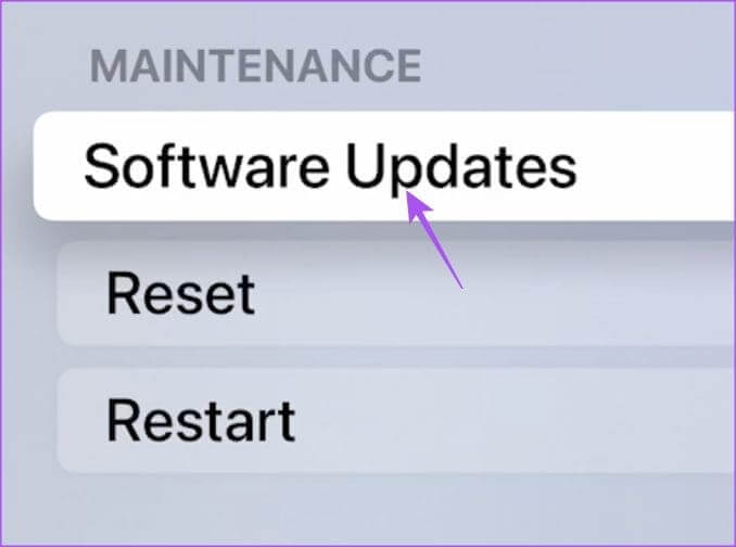 software-updates-apple-tv-4k أفضل 5 إصلاحات لتوقف Apple TV على شاشة AirPlay