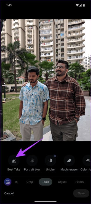 tap-on-Best-Take-460x1024-1 كيفية استخدام Best Take على Google Pixel 8 و8 Pro