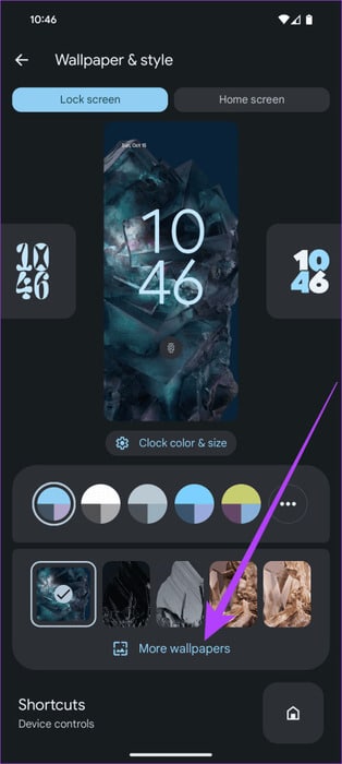 tap-on-More-Wallpapers-460x1024-1 كيفية إعداد واستخدام AI Wallpaper على Android 14