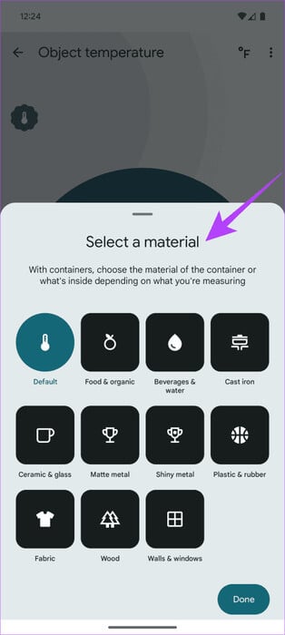 then-tap-on-the-object-youre-trying-to-take-the-temperature-of-460x1024-1 كيفية استخدام مستشعر درجة الحرارة على Pixel 8 Pro