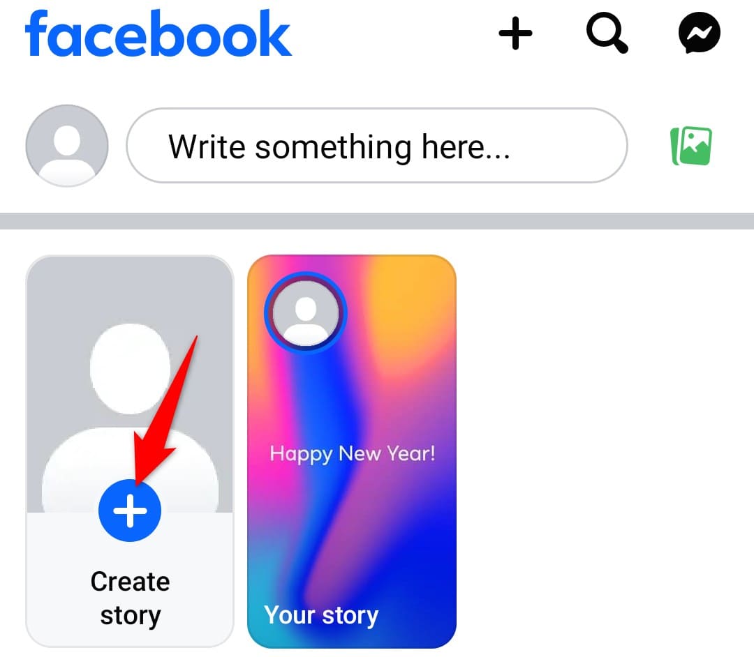 1-create-story-facebook كيفية معرفة من يلاحق ملفك الشخصي على Facebook