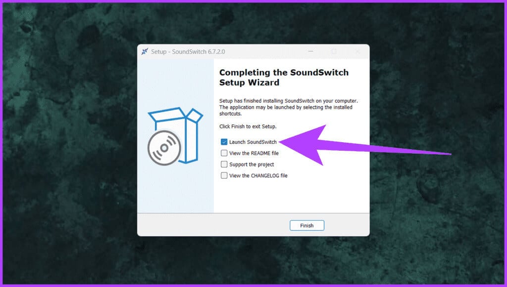 1.-check-the-box-next-to-Launch-SoundSwitch-1024x581-1 كيفية تغيير مخرج الصوت على Windows باستخدام مفتاح التشغيل السريع