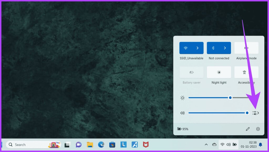 1.-first-left-click-on-the-speaker-icon-in-the-system-tray-followed-by-clicking-the-Sound-Settings-1024x581-1 كيفية تغيير مخرج الصوت على Windows باستخدام مفتاح التشغيل السريع