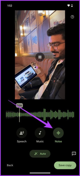 11.-The-changes-work-dynamically-so-you-can-adjust-the-levels-while-watching-the-preview-Use-Audio-Magic-Eraser-465x1024-1 كيفية استخدام Audio Magic Eraser على Pixel 8 و8 Pro