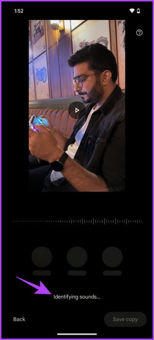 4.-The-app-will-now-identify-the-various-sounds-Use-Audio-Magic-Eraser-465x1024-1 كيفية استخدام Audio Magic Eraser على Pixel 8 و8 Pro