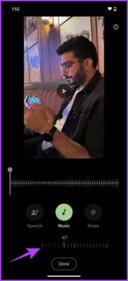 6.-Simply-move-the-slider-to-reduce-it-Use-Audio-Magic-Eraser-465x1024-1-e1701629061508 كيفية استخدام Audio Magic Eraser على Pixel 8 و8 Pro