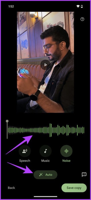 9.-The-app-will-automatically-adjust-the-levels-for-you-Use-Audio-Magic-Eraser-465x1024-1 كيفية استخدام Audio Magic Eraser على Pixel 8 و8 Pro