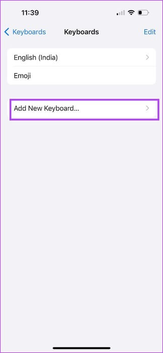Add-New-Keyboard كيفية تغيير اللغة على Apple Watch