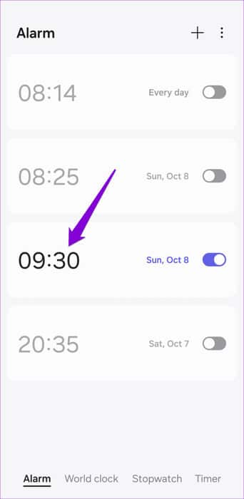 Alarms-on-Android-500x1024-1 أفضل 8 إصلاحات لبدء تشغيل Spotify من تلقاء نفسه على Android وiPhone
