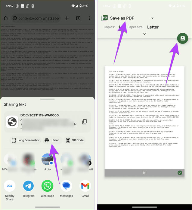 3 طرق لتصدير الرسائل النصية من Android إلى PDF - %categories