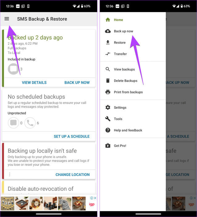 Android-SMS-Take-Backup-934x1024-1 3 طرق لتصدير الرسائل النصية من Android إلى PDF