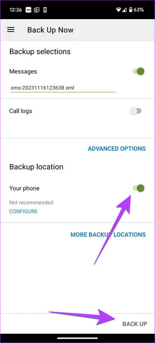 Android-SMS-backup-save-on-phone-store-462x1024-1 3 طرق لتصدير الرسائل النصية من Android إلى PDF