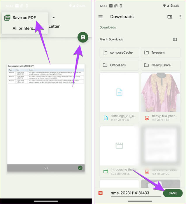 Android-message-pdf-save-934x1024-1 3 طرق لتصدير الرسائل النصية من Android إلى PDF