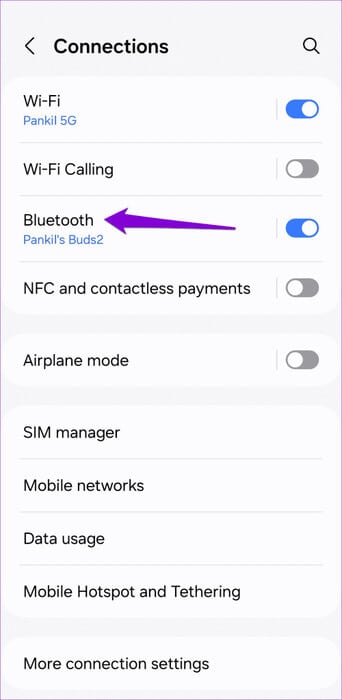 Bluetooth-on-Android-500x1024-1 أفضل 8 إصلاحات لبدء تشغيل Spotify من تلقاء نفسه على Android وiPhone